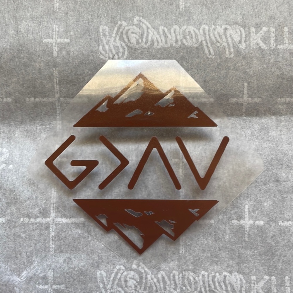 Iron-on Vinyl -God is greater